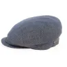 Bagnone Blue Flat Cap Linen & Cotton - Traclet Reference: 10156 | Traclet Hat Shop