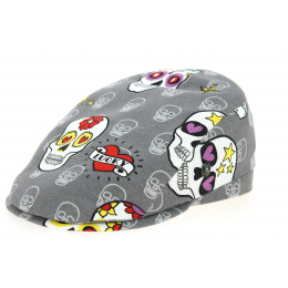 Rounded Calavera Cotton Gray Cap - City Sport