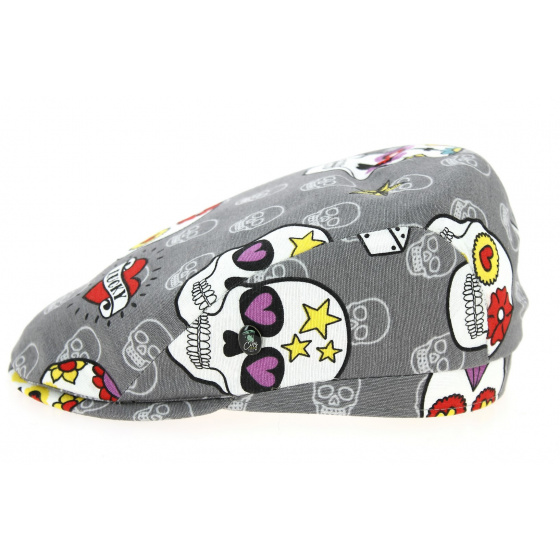 Casquette Bombée Calavera Coton Grise- City Sport