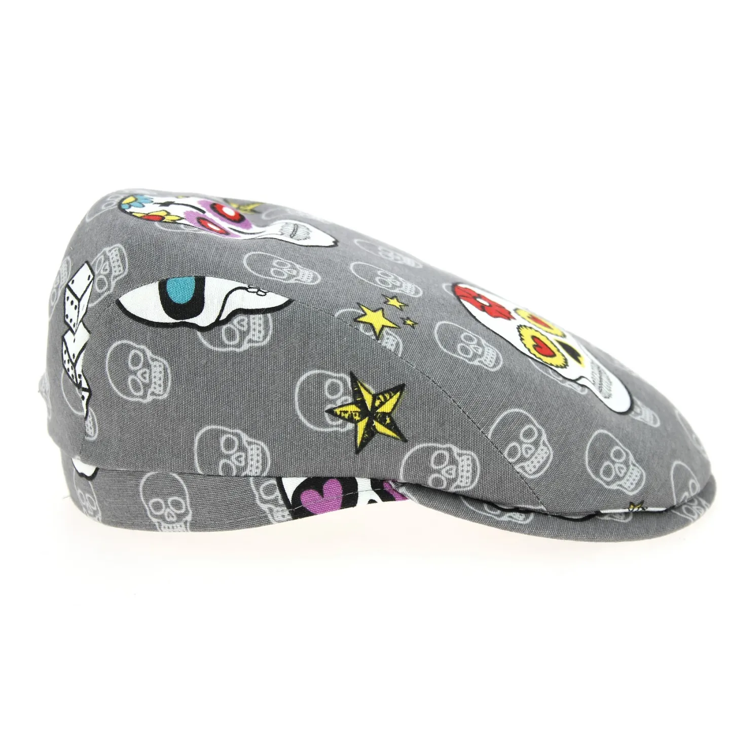 Casquette Bombée Calavera Coton Grise- City Sport Reference : 9072 | Chapellerie Traclet