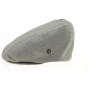 Gray Linen Checkered Flat Cap Ekeren - City Sport