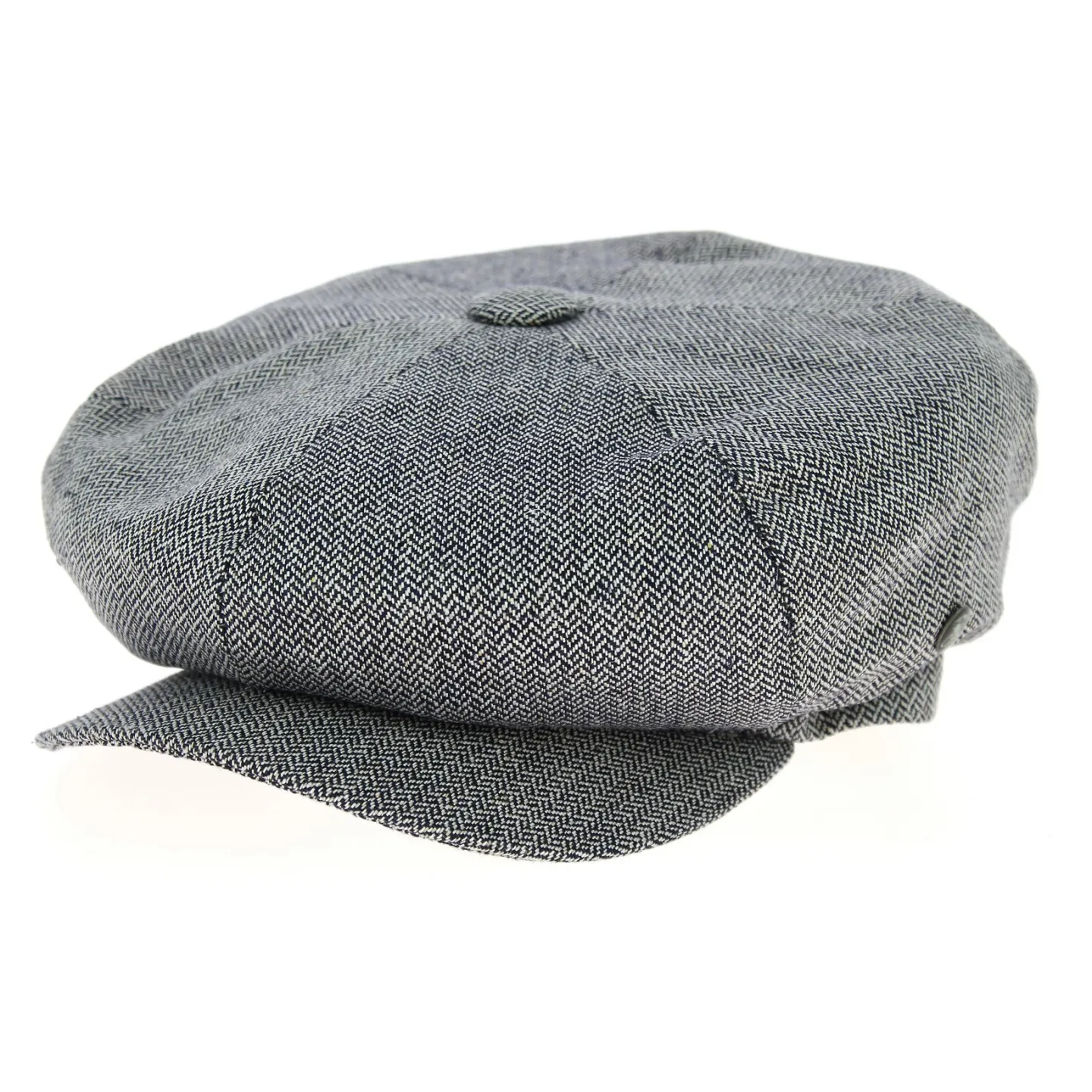 Blue Silk Herringbone Irish Ivy Cap - City Sport  Reference: 10160 | Traclet Hat Shop