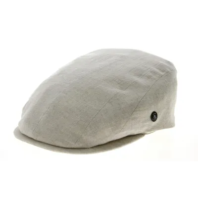 Casquette Plate Anvers Beige Lin- City Sport Reference : 10161 | Chapellerie Traclet