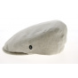 Anvers Beige Linen Flat Cap - City Sport