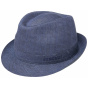 Dark Blue Linen Trilby Hat - Stetson