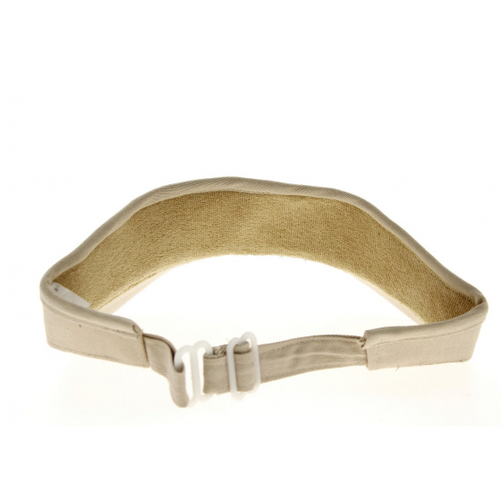 Beige Cotton Visor - Traclet
