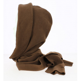 Women's Brown Fleece Hoodie - Traclet