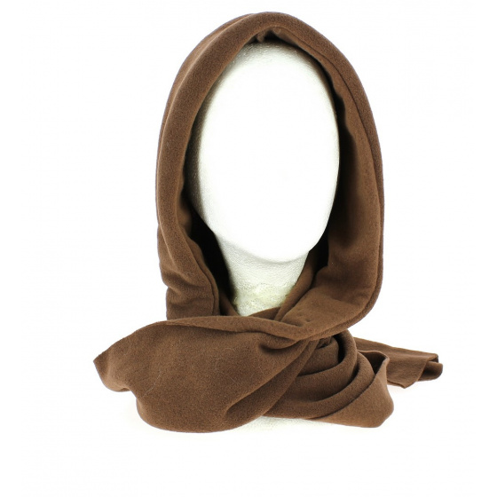 Women's Brown Fleece Vairé Hood - Traclet