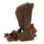Women's Brown Fleece Hoodie - Traclet