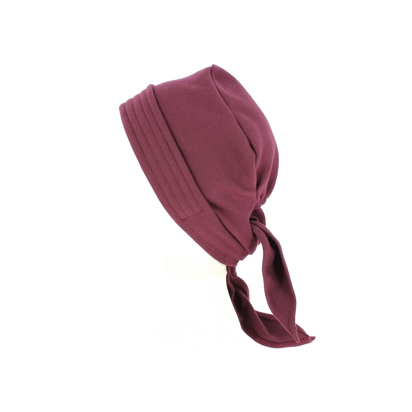 Plum Cotton Chemotherapy Scarf Turban - Traclet  Reference: 10183 | Traclet Hat Shop