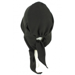 Turban Chemotherapy Cotton Chemotherapy Scarf Black- Tracletlet