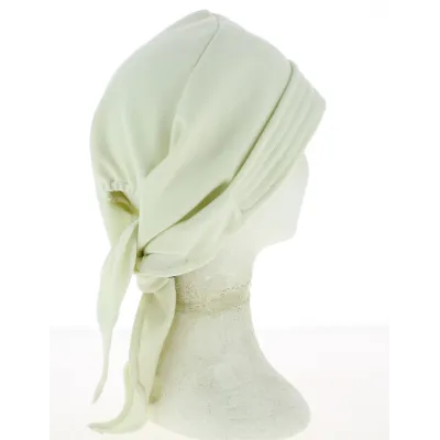 Ecru Cotton Chemo Headscarf Turban - Traclet Reference: 10185 | Traclet Hat Shop