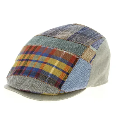 Casquette Bombée Domiti Patchwork Lin - Mtm Reference : 10189 | Chapellerie Traclet