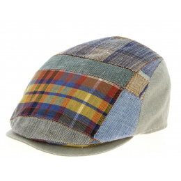 Domiti Rounded Patchwork Linen Cap - Mtm