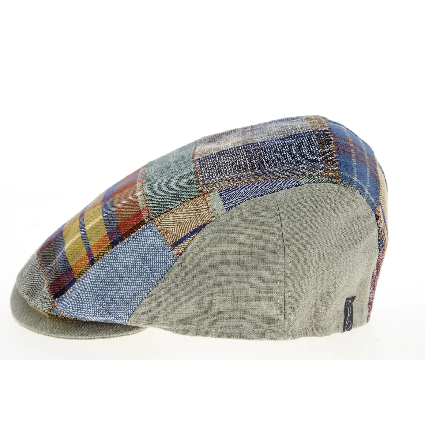 Casquette Bombée Domiti Patchwork Lin - Mtm Reference : 10189 | Chapellerie Traclet