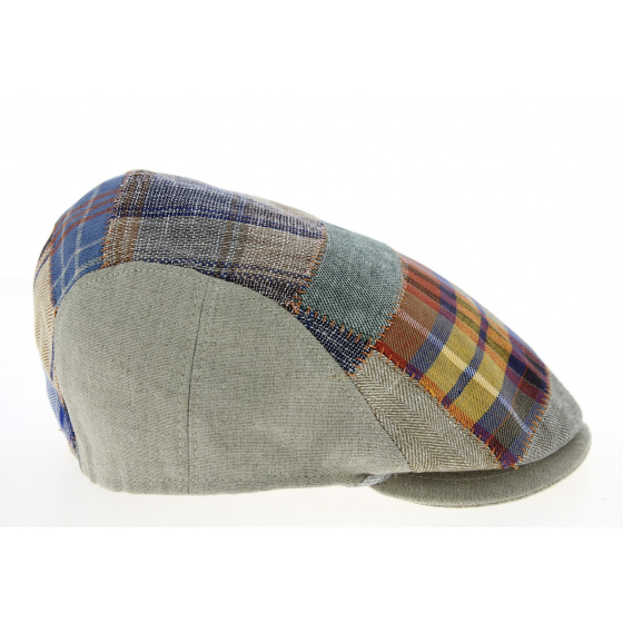 Domiti Rounded Patchwork Linen Cap - Mtm