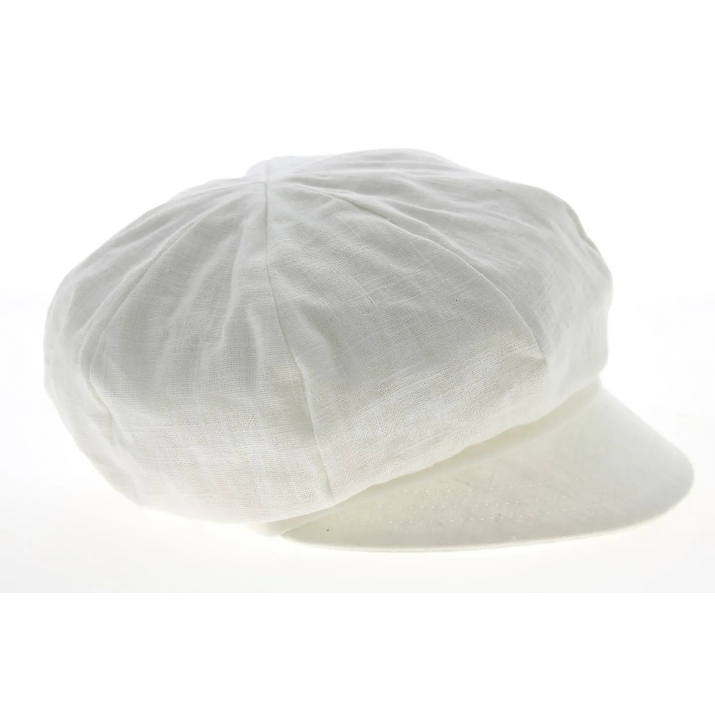 Elorine Off-White Linen Newsboy Cap - Mtm Reference: 10193 | Traclet Hat Shop