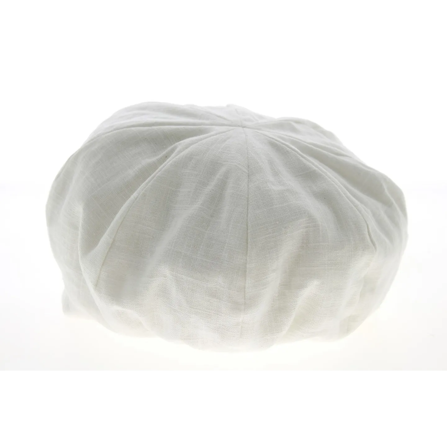 Elorine Off-White Linen Newsboy Cap - Mtm Reference: 10193 | Traclet Hat Shop