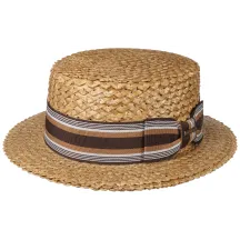 Canotier Vintage Paille Naturelle- Stetson Reference : 10197 | Chapellerie Traclet