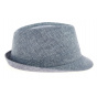 Osceola trilby hat in blue linen Stetson