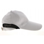 Cody Long Visor Cotton Cap in White - Traclet