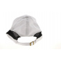 Cody Long Visor Cotton Cap in White - Traclet