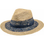 Fedora Sol Straw Raffia Hat Blue- Barts