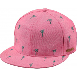 Casquette Snapback Enfant Pauk Palmier Coton Rose- Barts