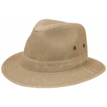 Organic Cotton Virginia Traveller Hat Dark Beige UPF 40+ - Stetson Reference: 10249 | Chapellerie Traclet