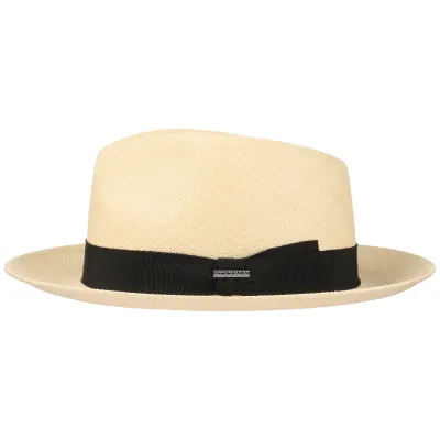 Natural Straw Panama Fedora Hat - Stetson Reference: 10252 | Traclet Hat Shop