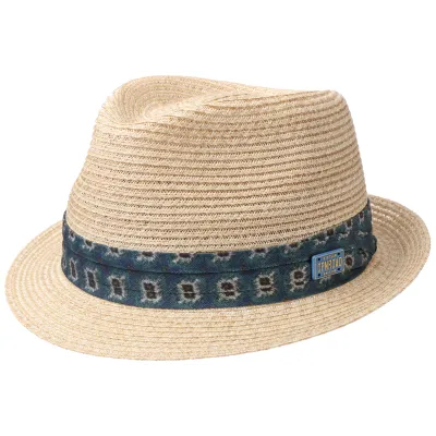 Natural Abaca Straw Trilby Hat - Stetson Reference: 10274 | Traclet Hat Shop