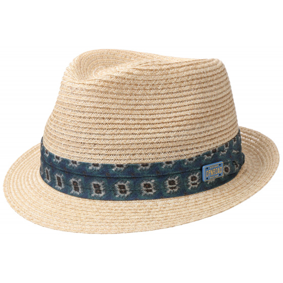 Natural Abaca Straw Trilby Hat - Stetson
