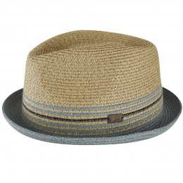 Beige Hooper Pork Pie Hat - Bailey
