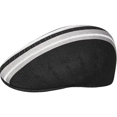 Vented Stripes 504 Black Cap - Kangol Reference: 10309 | Chapellerie Traclet