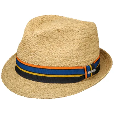 Stetson Natural Straw Silver Trilby Hat Reference: 4619 | Traclet Hat Shop