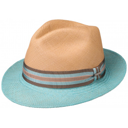 Trilby Panama Hat Pink & Blue - Stetson