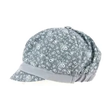 Casquette Gavroche Été Marguerite Lin & Coton Bleu Ciel- Traclet Reference : 10324 | Chapellerie Traclet