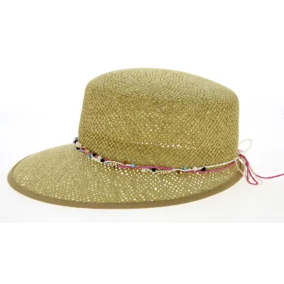 Gioconda Natural Paper Straw Cap - Traclet Reference: 6934 | Traclet Hat Shop