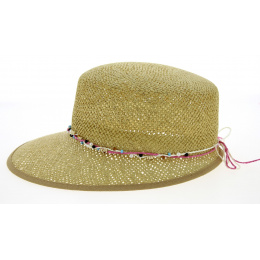 Gioconda Natural Paper Straw Cap- Traclet