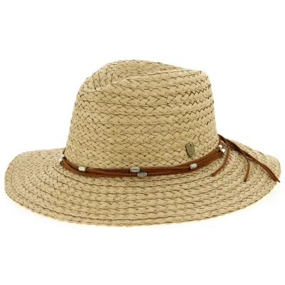 Chapeau Fedora Baracoa Paille Papier Camel- Traclet  Reference : 10329 | Chapellerie Traclet