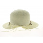 Ivory Paper Straw Moa Visor Wide Brim Hat - Traclet