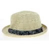 Chapeau Trilby Mariel Paille Papier Naturel- Traclet Reference : 10339 | Chapellerie Traclet