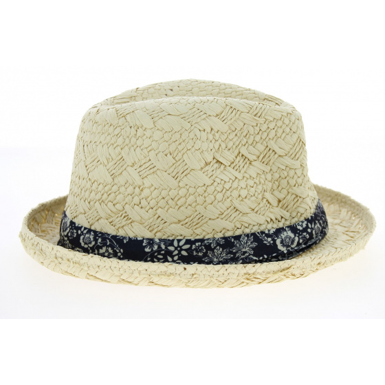 Chapeau Trilby Mariel Paille Papier Naturel- Traclet