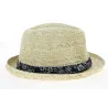 Chapeau Trilby Mariel Paille Papier Naturel- Traclet Reference : 10339 | Chapellerie Traclet