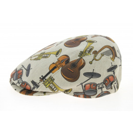 Musical Cap Plate Cotton Beige-Fleet
