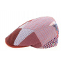 Red Linen Meys Flat Cap - Traclet