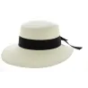 Giuditta Panama Cap with Black Ribbon - Traclet Reference: 10355 | Chapellerie Traclet
