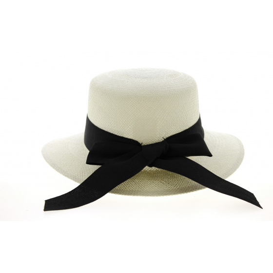 Casquette Giuditta Panama Ruban Noir - Traclet Casquette Giuditta Panama Ruban Noir - Traclet