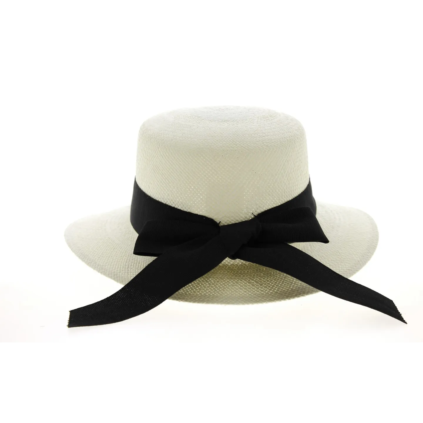 Casquette Giuditta Panama Ruban Noir - Traclet  Reference : 10355 | Chapellerie Traclet