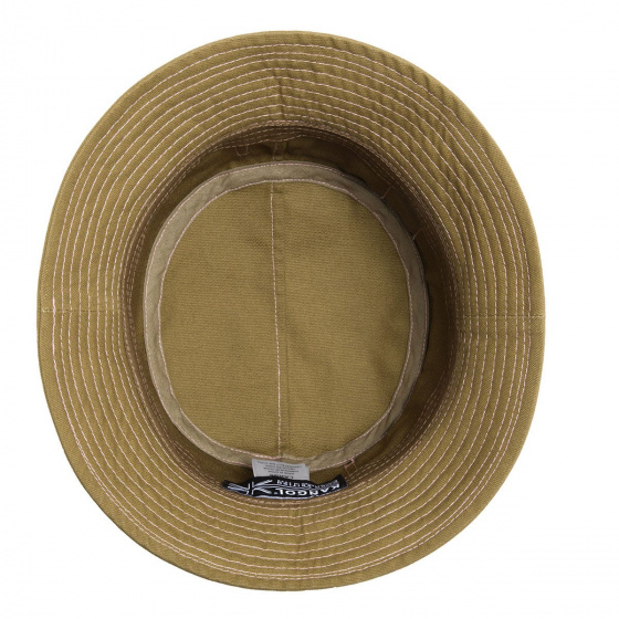 Tan & Pink Cotton Workwear Bucket Hat - Kangol Tan & Pink Cotton Workwear Bucket Hat - Kangol